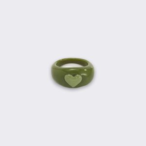 Matcha Heart Ring